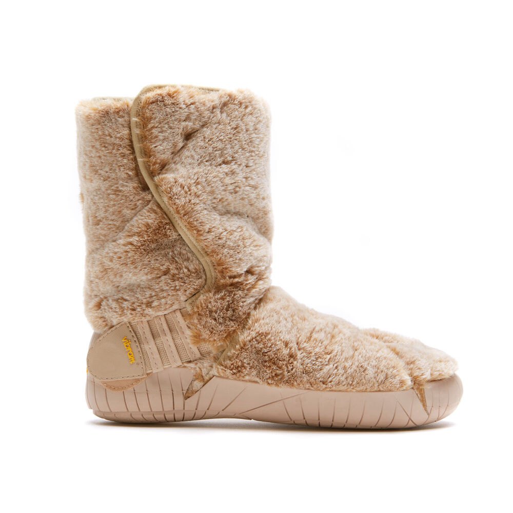 Vibram Furoshiki Dame Støvler Beige - Lapland Mid - 0782GWOMK